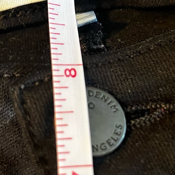 Paige Verdugo Crop Midrise Cotton Spandex Rayon Blend Black Designer Jean 27 / 4 - Picture 12 of 14